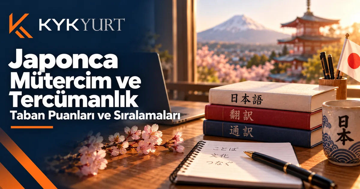Japonca Mütercim ve Tercümanlık: Taban Puan ve Tercih Rehberi 2026