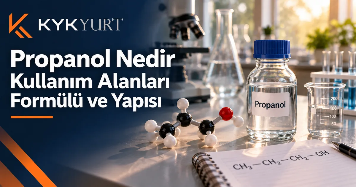 Propanol Nedir? Formülü, İzomerleri ve Kullanım Alanları