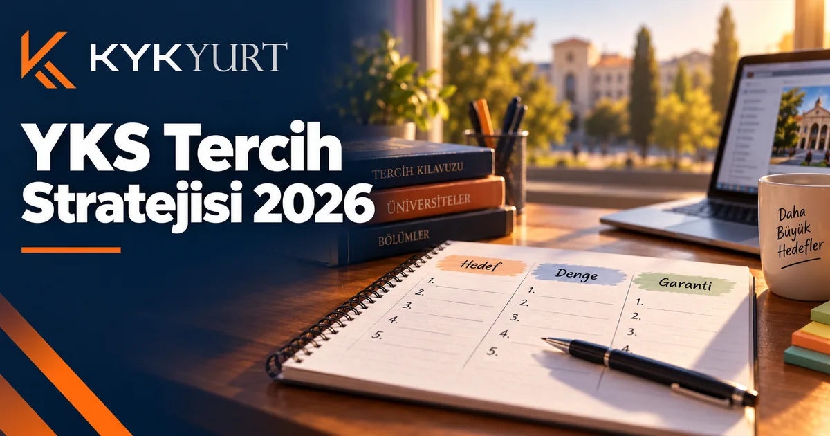 YKS Tercih Stratejisi: Hedef, Denge ve Alt Seçenekler